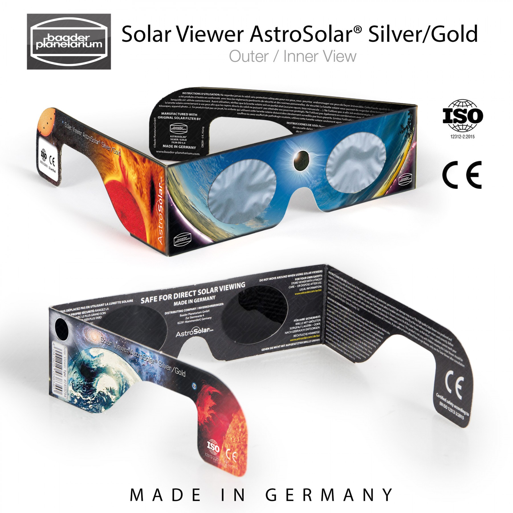 BAADER SOLAR VIEWER SILVER/GOLD