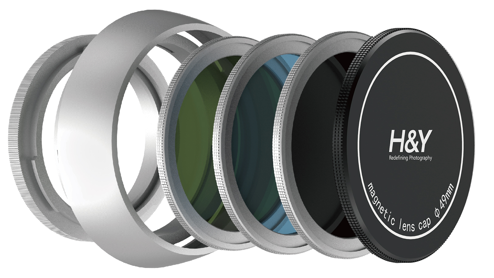 H&Y Circular Magnetic HD Filterkit Fujifilm X-100V/VI silber