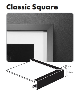 Ilford GALERIE FRAME Classic Square Black A3