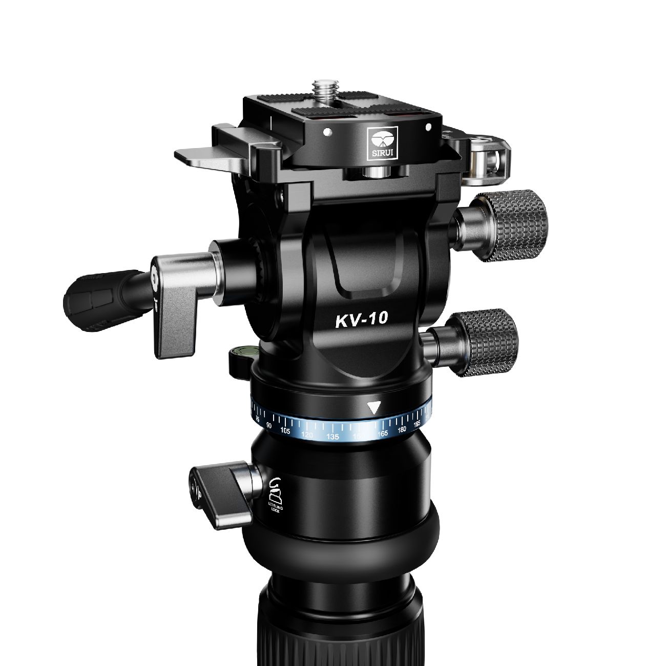 Sirui KV-10 Mini Fluid-Videoneiger mit Q/R und Nivelierbasis