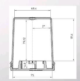 LEICA M Objektiv Büchse - lens container 12481