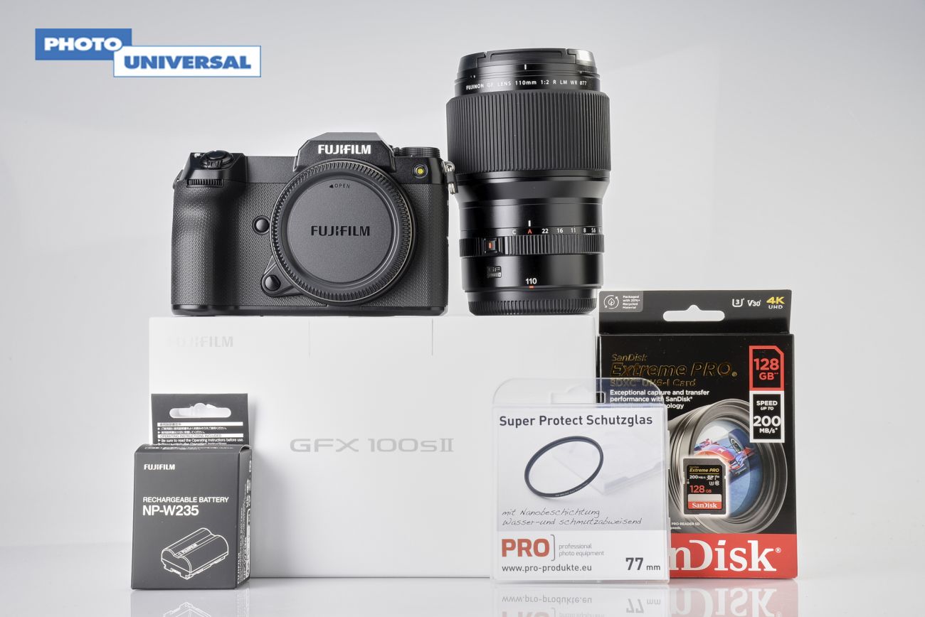 Fujifilm GFX100S II + Fujinon GF 110mm F2 R LM WR Bundle