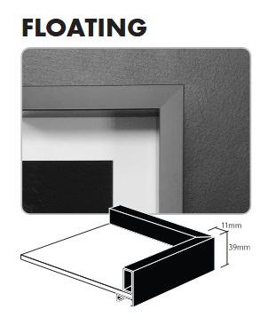 Ilford GALERIE FRAME Floating Black A3