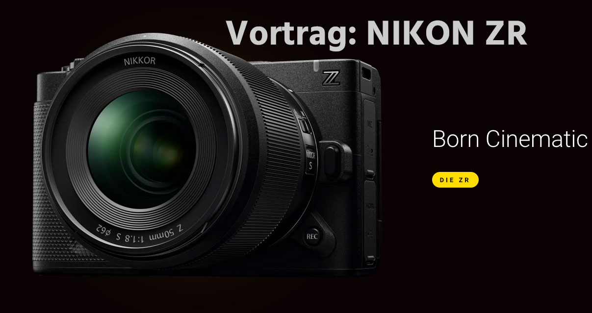 Nikon Vortrag: NIKON ZR RED Freitag 12:00 - 12:45