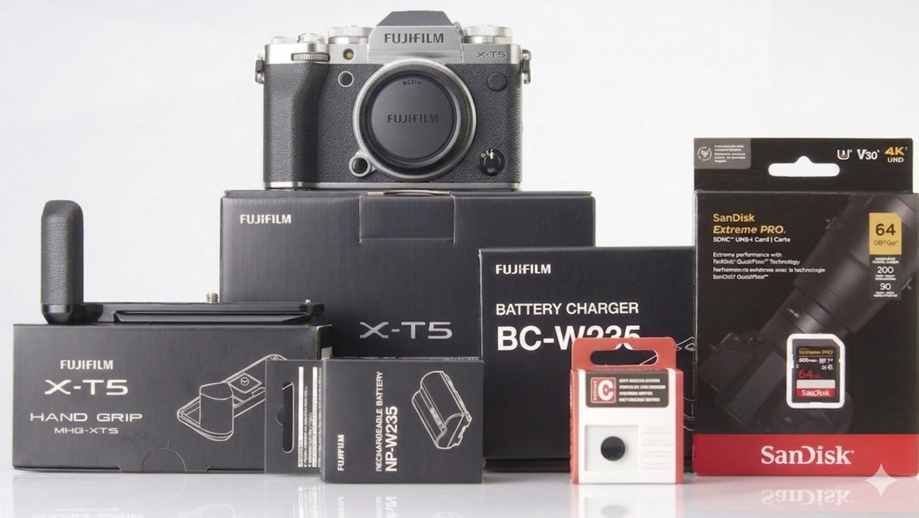 Fujifilm X-T5 silber Kameraset groß