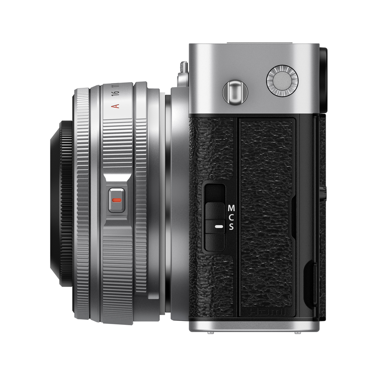 Fujifilm X-E5 silber + XF 23mm/2.8 R WR