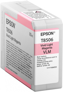 EPSON SC-P 800 80ML VIVID LIGHT MAGENTA / T8506