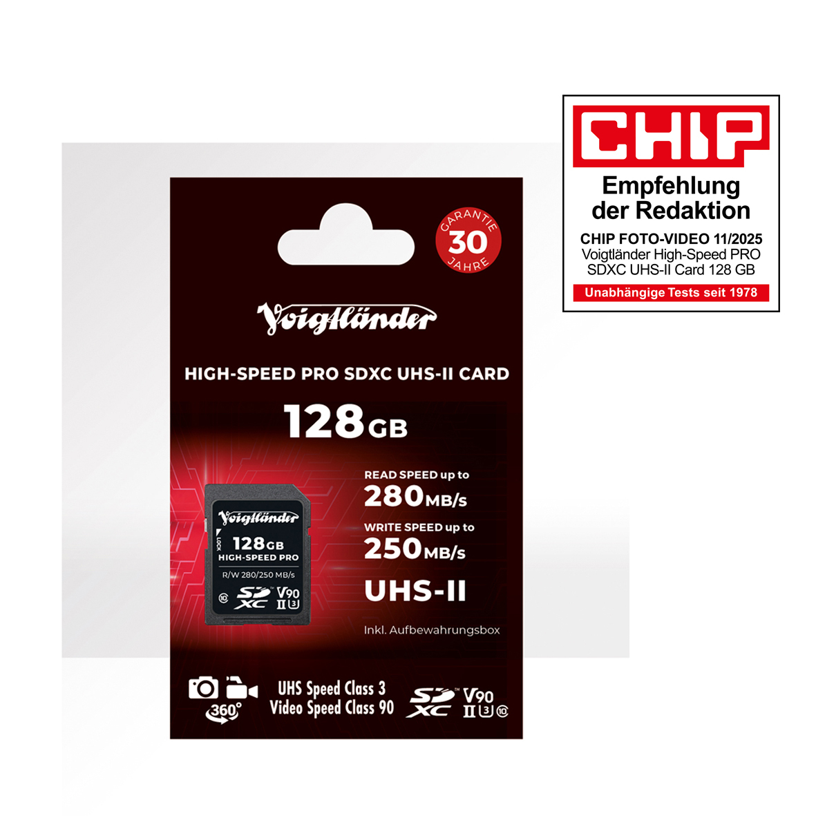 Voigtländer HIGH SPEED PRO SDXC 128GB UHS-II V90