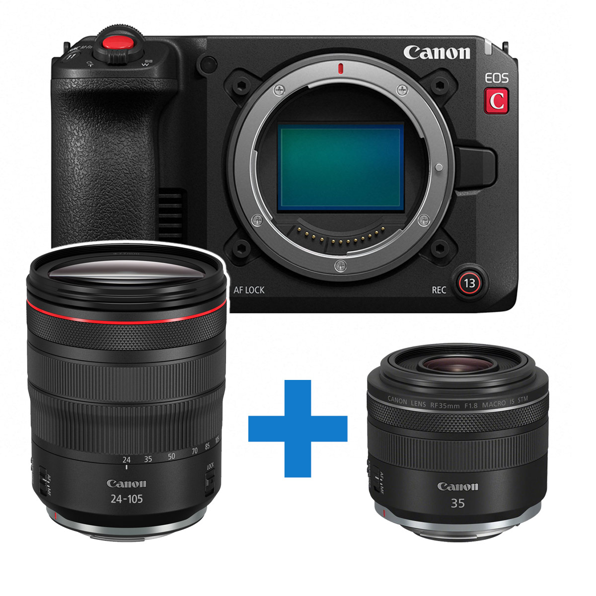 Canon EOS C50 + RF24-105/4,0+RF35/1,8
