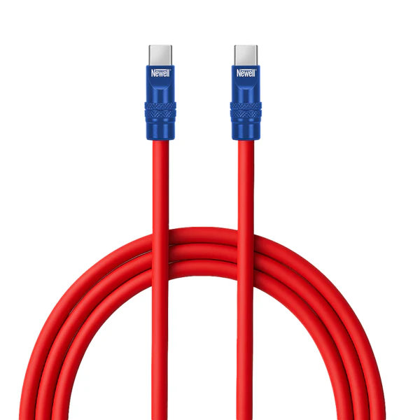Newell USB-C / USB-C 100 W Kabel 2m Silikon Rot-Navy