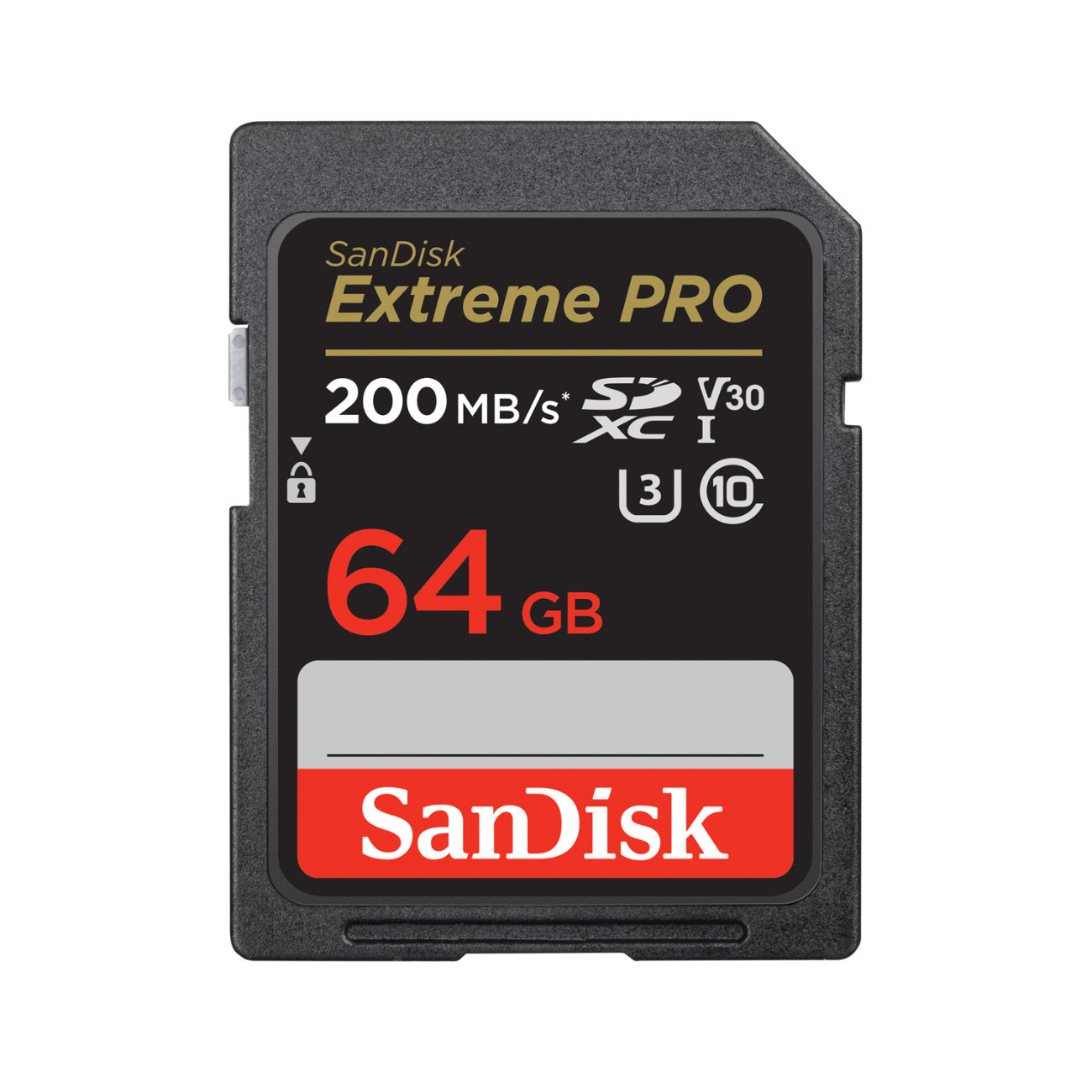 SanDisk 64 GB SDXC Extreme Pro 200MB/s UHS I