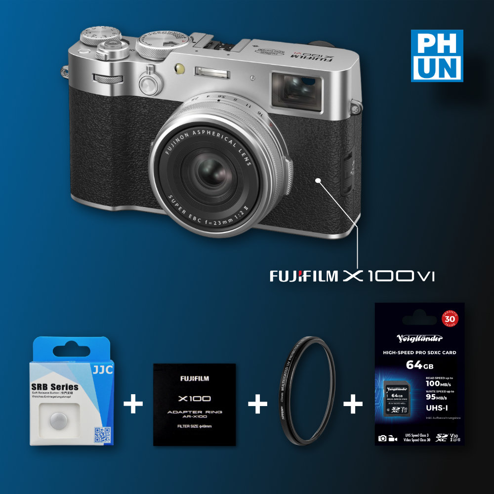 Fujifilm X100VI silber Kameraset
