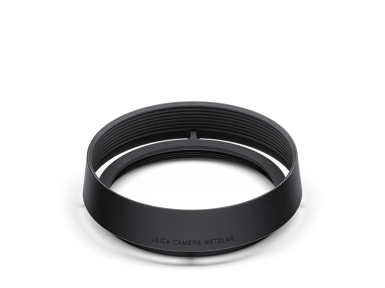 Leica Q3 Gegenlichtblende, rund, Aluminium, schwarz eloxiert
